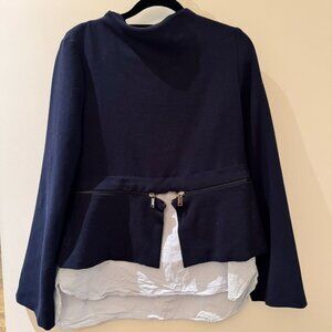 Mockneck layered top